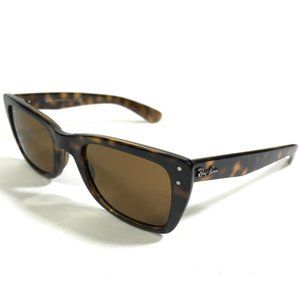 Ray-Ban Sunglasses RB4148 CARIBBEAN 710 Tortoise Square Frames with Brown Lenses